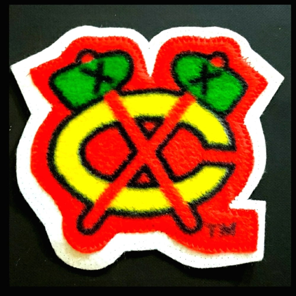 NEW NHL Chicago Black Hawks Tomahawk Hockey Patch/Emblem/Appliqué! 6" x 5.25"